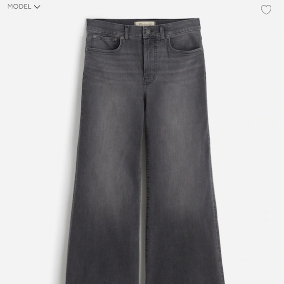 Madewell Denim - Madewell Flare Wide Leg Crop Jeans 26
